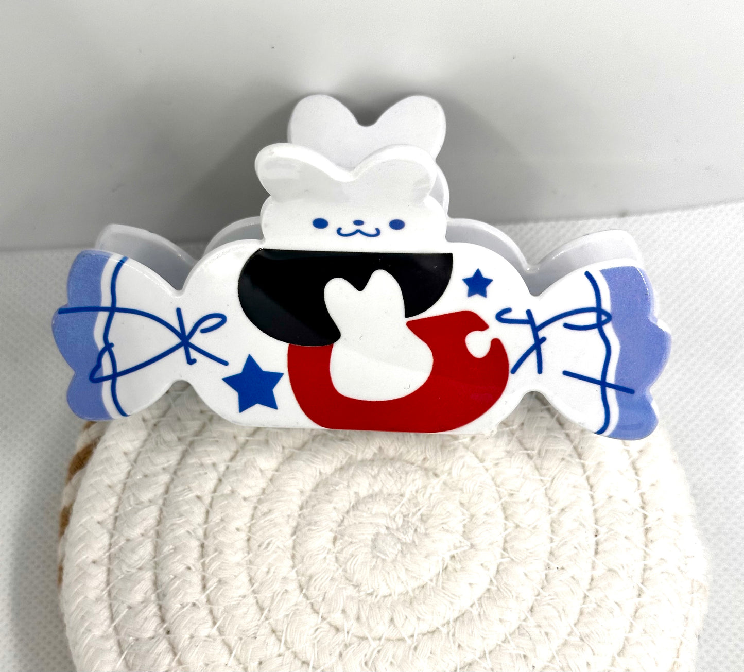 White Rabbit Hair Claw