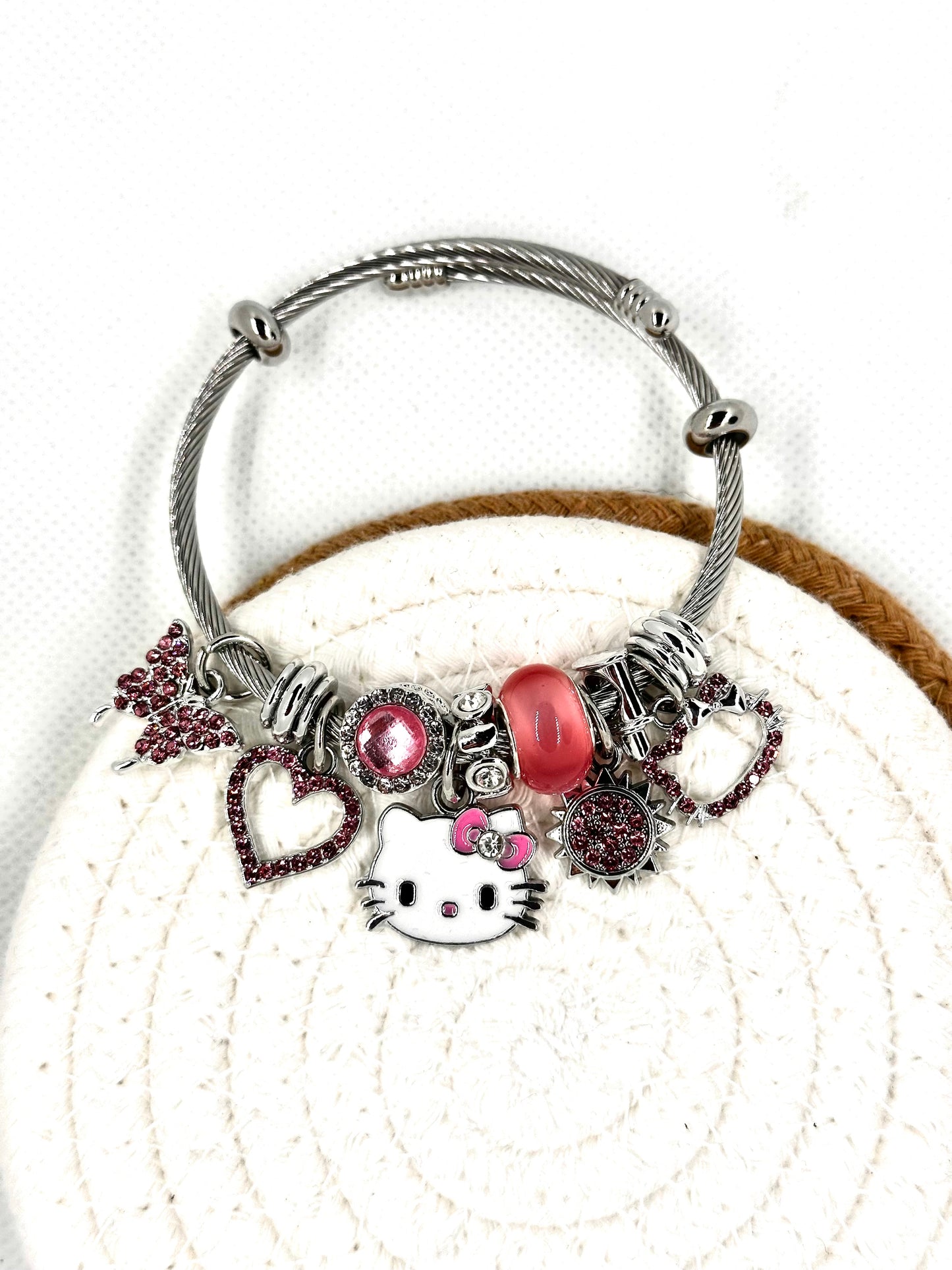 Hello Kitty Silver Wrap Bracelet