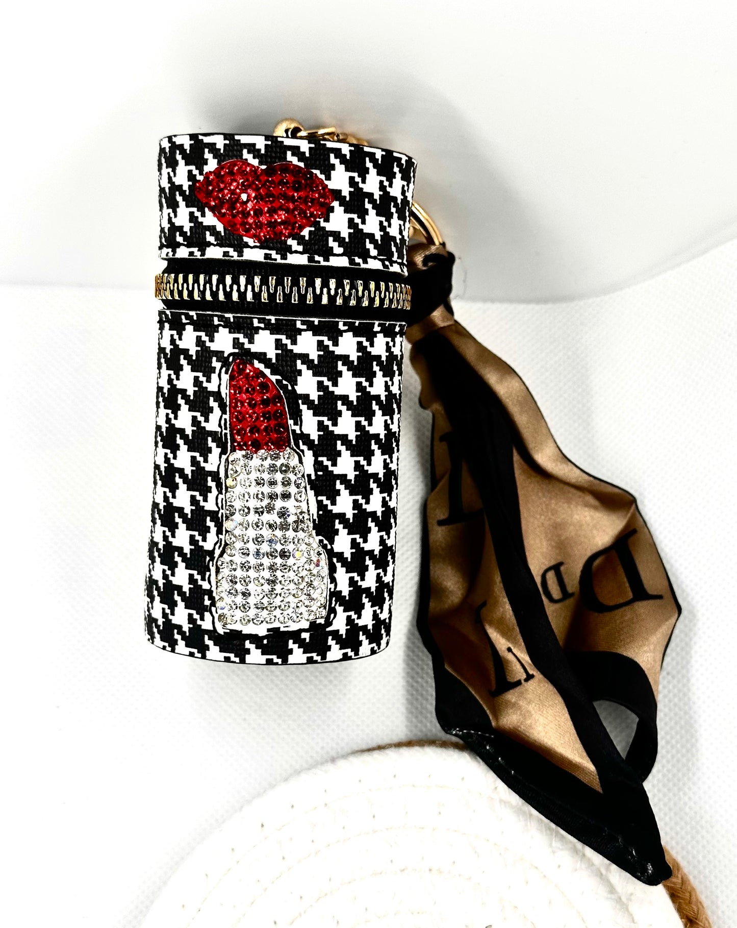 Lipstick pocket with Mirror keychain