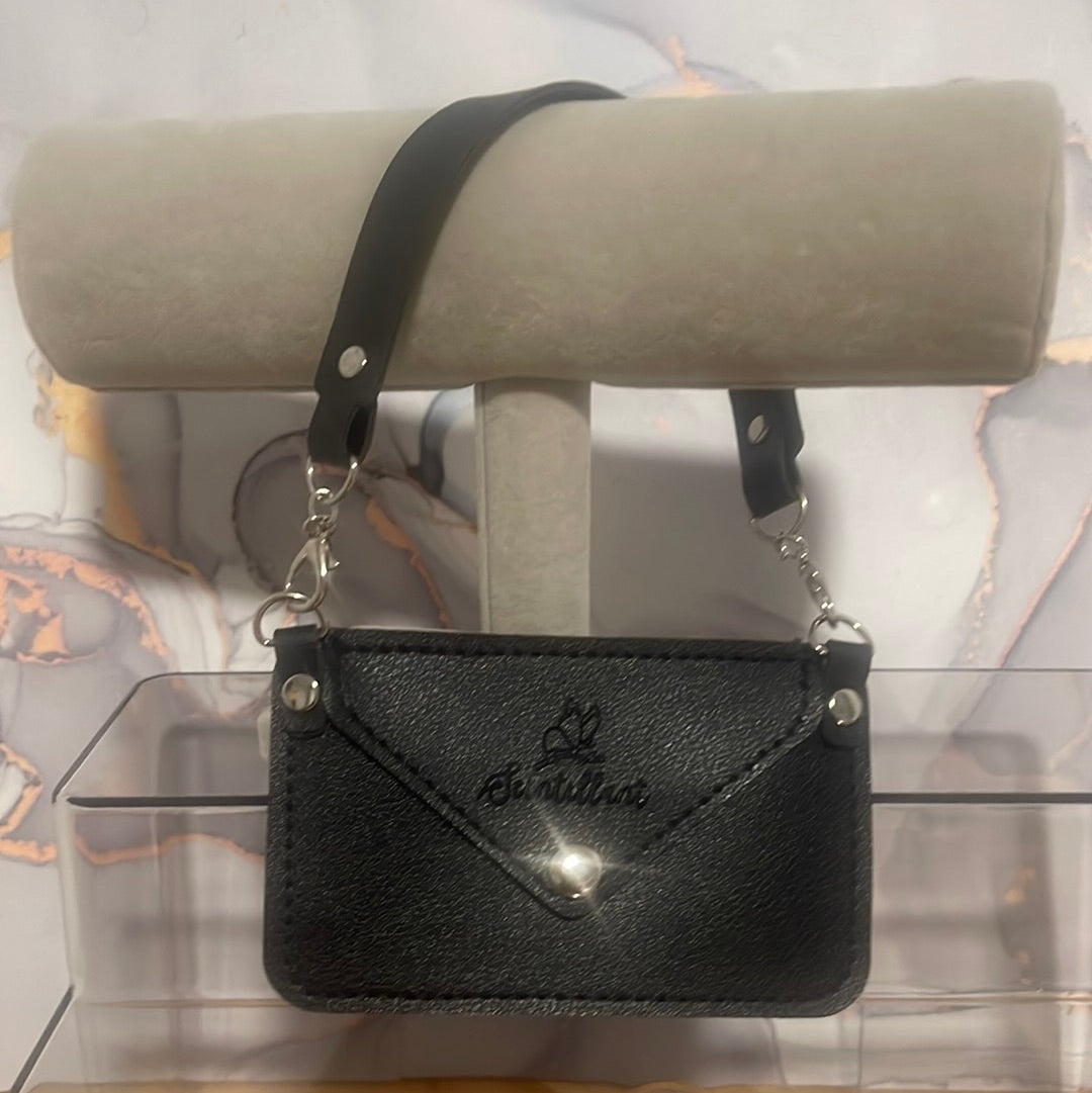 Leather signature credit card/gift card holder - small wristlet-(various colors)