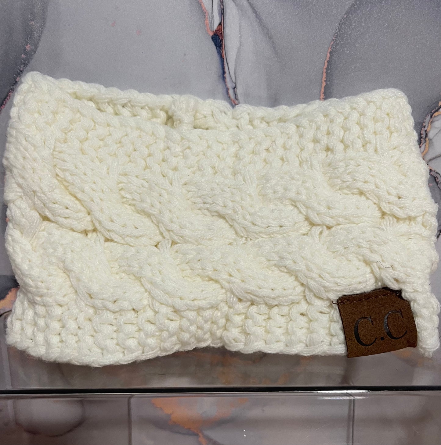 Crotchet knitted headwrap