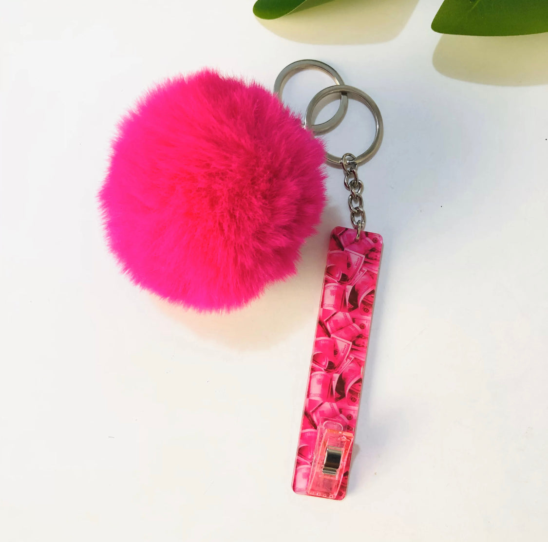 Pompom Card Grabber Keychain-various styles