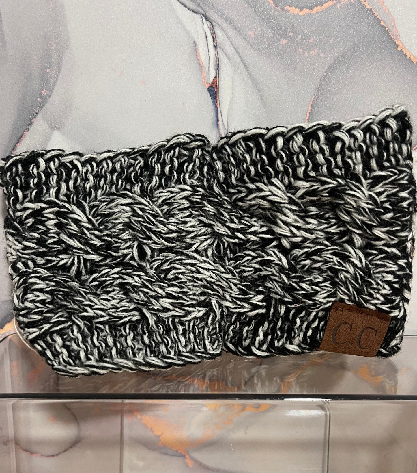 Crotchet knitted headwrap
