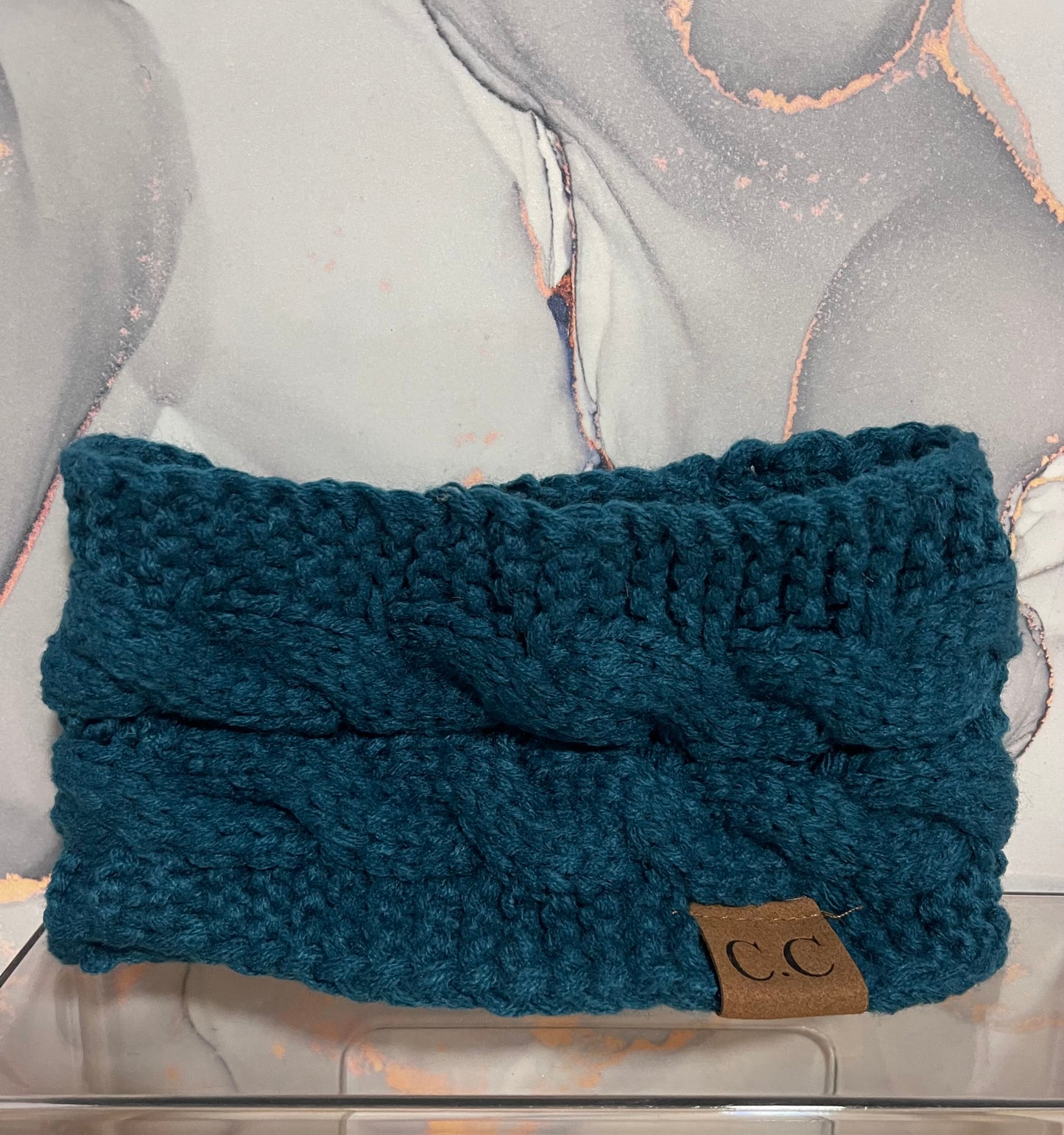 Crotchet knitted headwrap