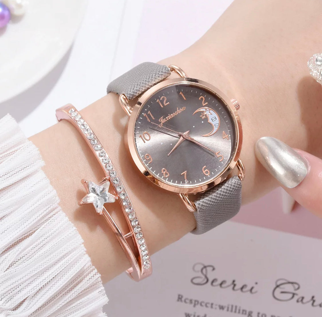 Moon and stars watch & bracelet set -SOLD OUT!