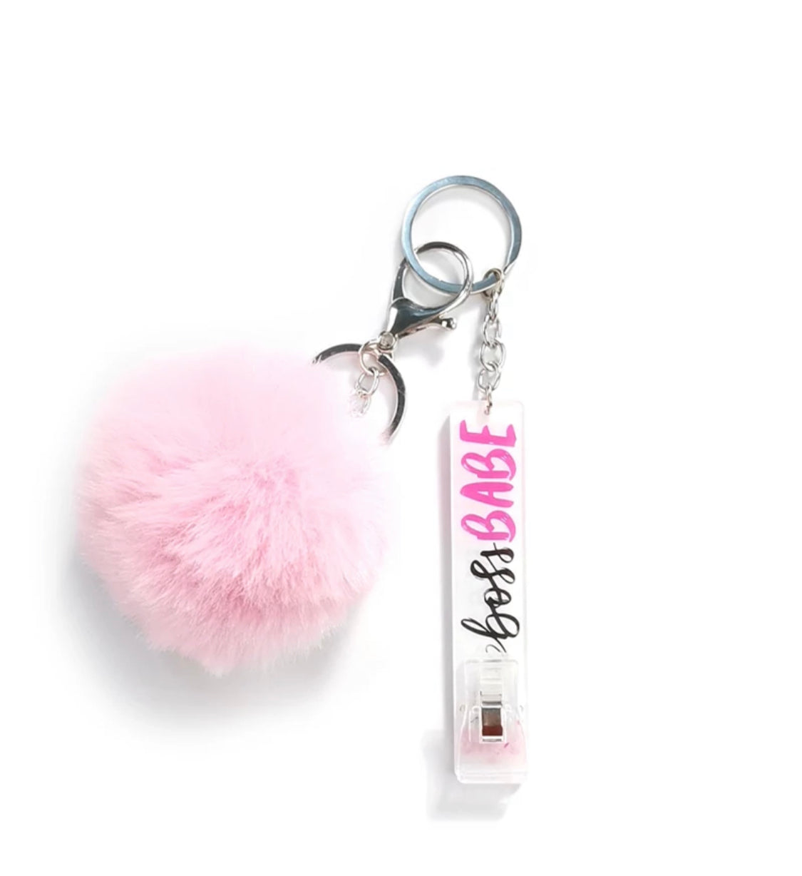 Pompom Card Grabber Keychain-various styles
