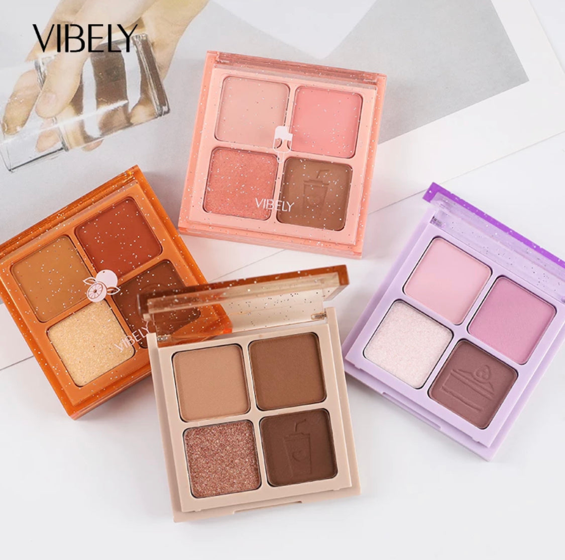 Vibely velvet honey eye shadow palettes-(various colors