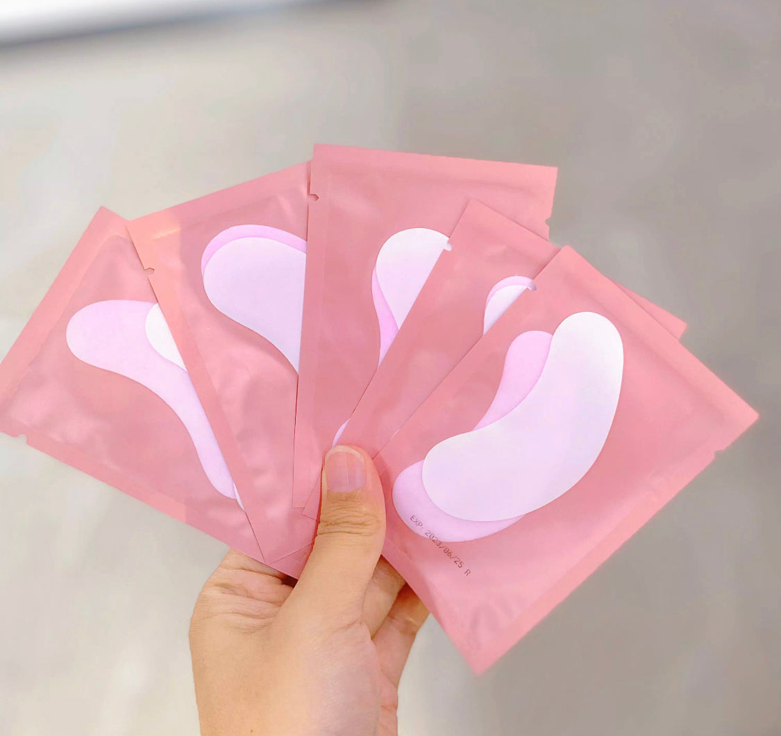Hydrogel eye pads w/ collagen