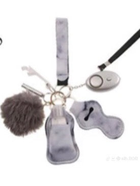 Safety Self Defense Keychains-Gray (includes kubotan -not shown)