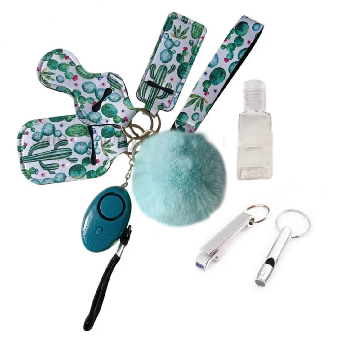 Safety Self Defense Keychains - Cactus (includes kubotan - not shown)