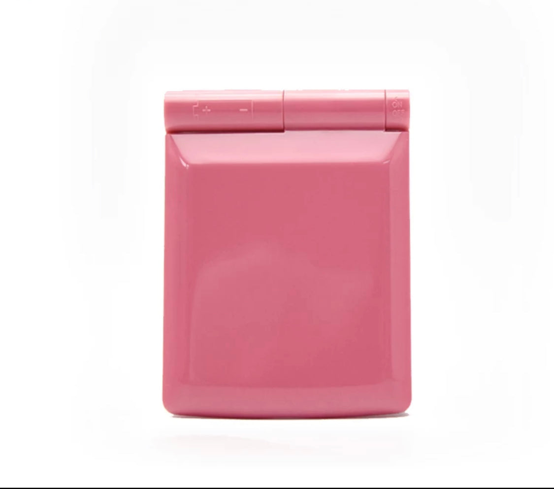 Pink double compact mirror with LED Light -SOLD OUT!