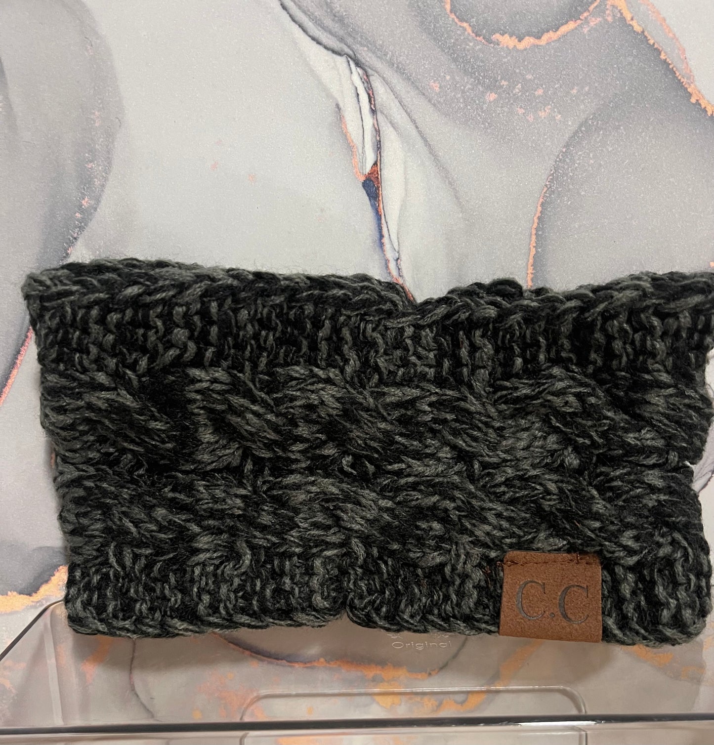 Crotchet knitted headwrap