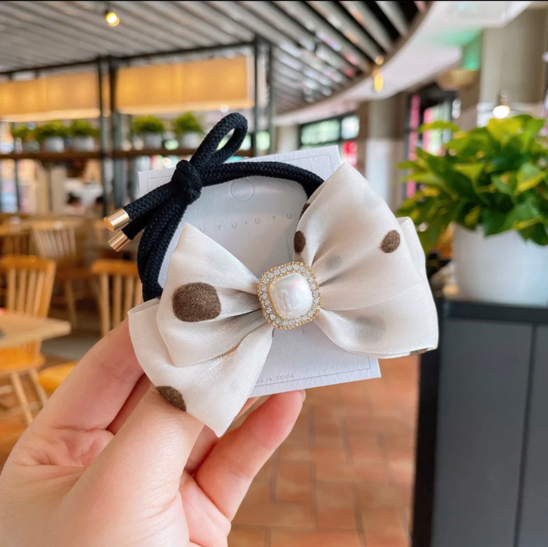 Bowtie hair bands-various colors -SOLD OUT!