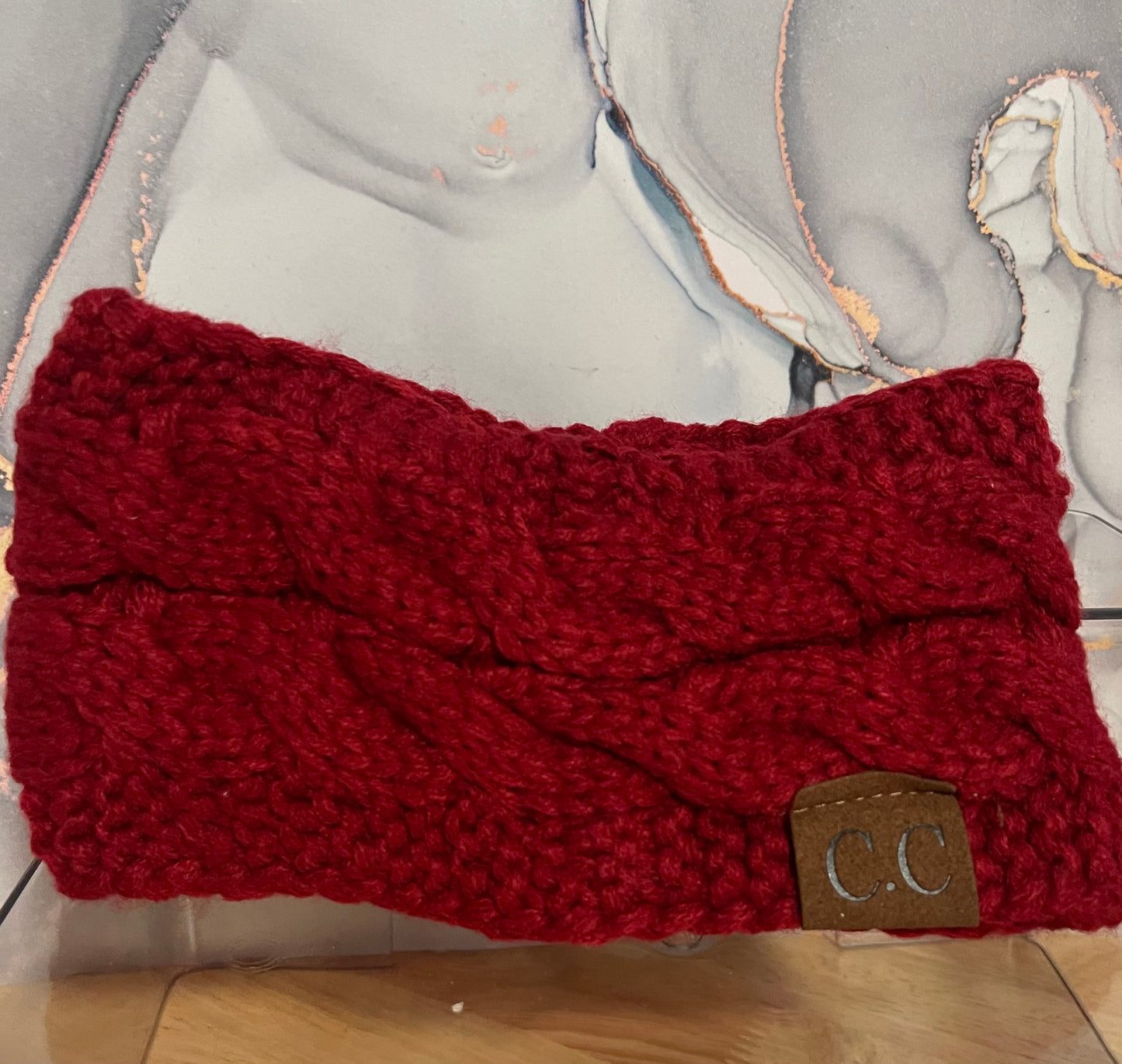 Crotchet knitted headwrap