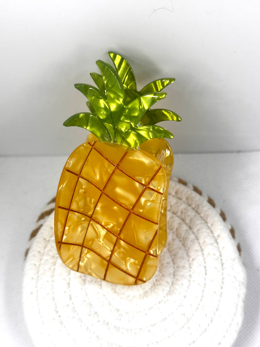 Large Pineapple Acetate Hair Claw