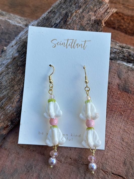 Pua Drop - White Crown - Pink