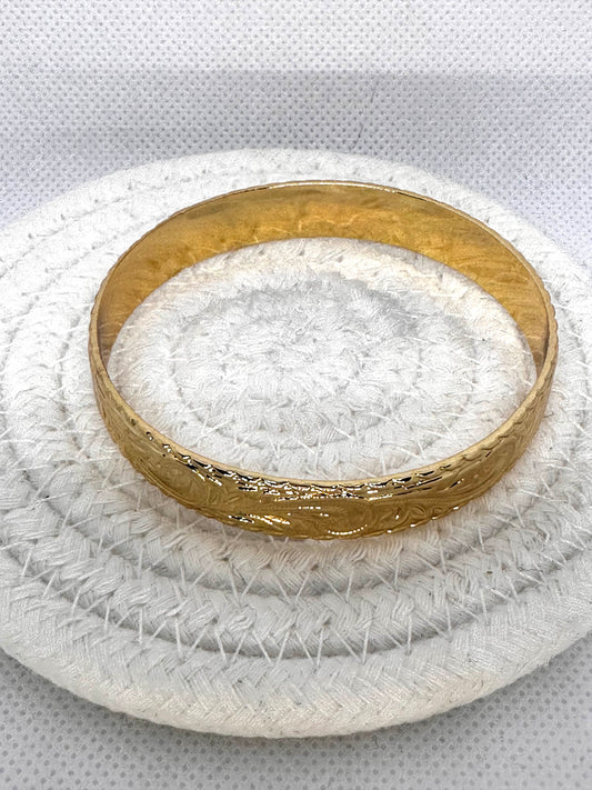 Youth Gold Floral Bangle