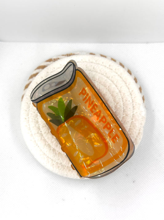 Pineapple Juice Can Acetate Hair Claw
