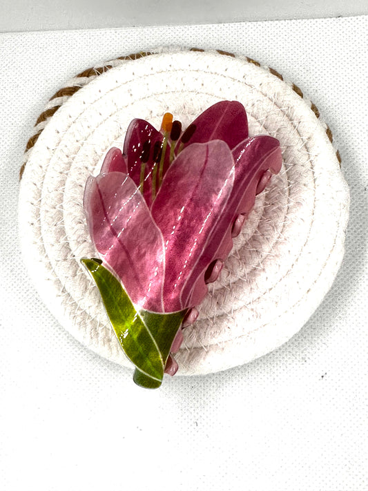 Tulip Acetate Hair Claw