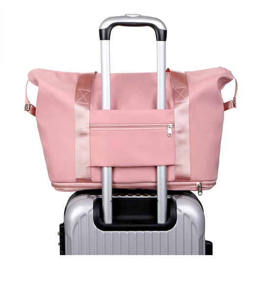 Nylon gym/travel duffel bag