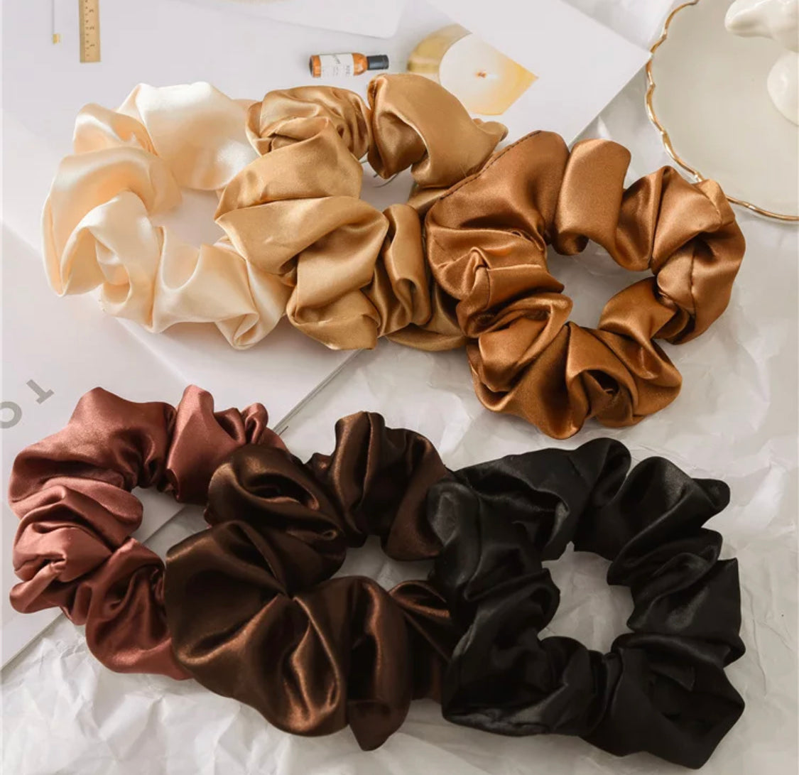 Satin scrunchies