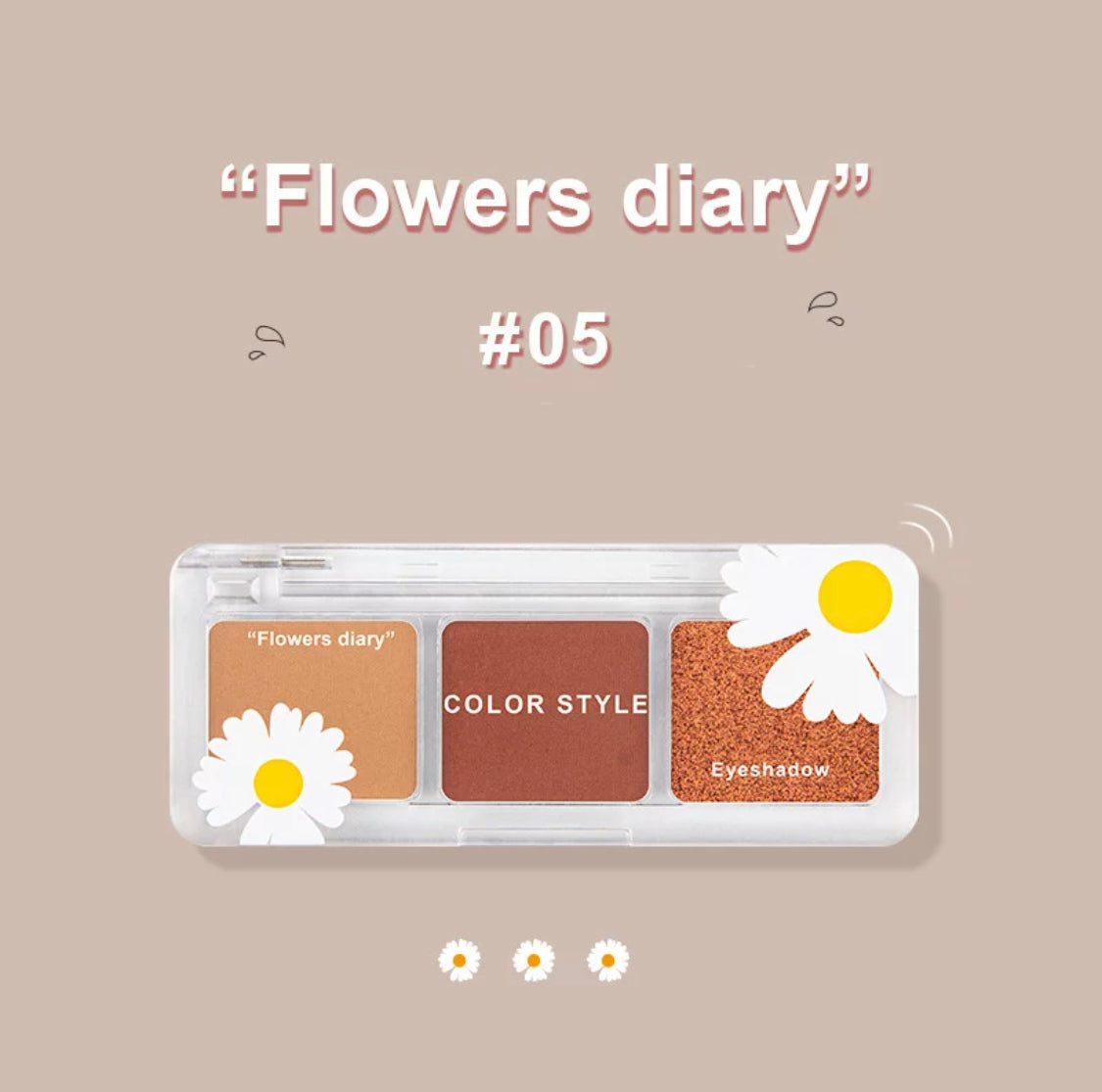 Color Style “Flowers diary” eye shadow palettes-(various colors)