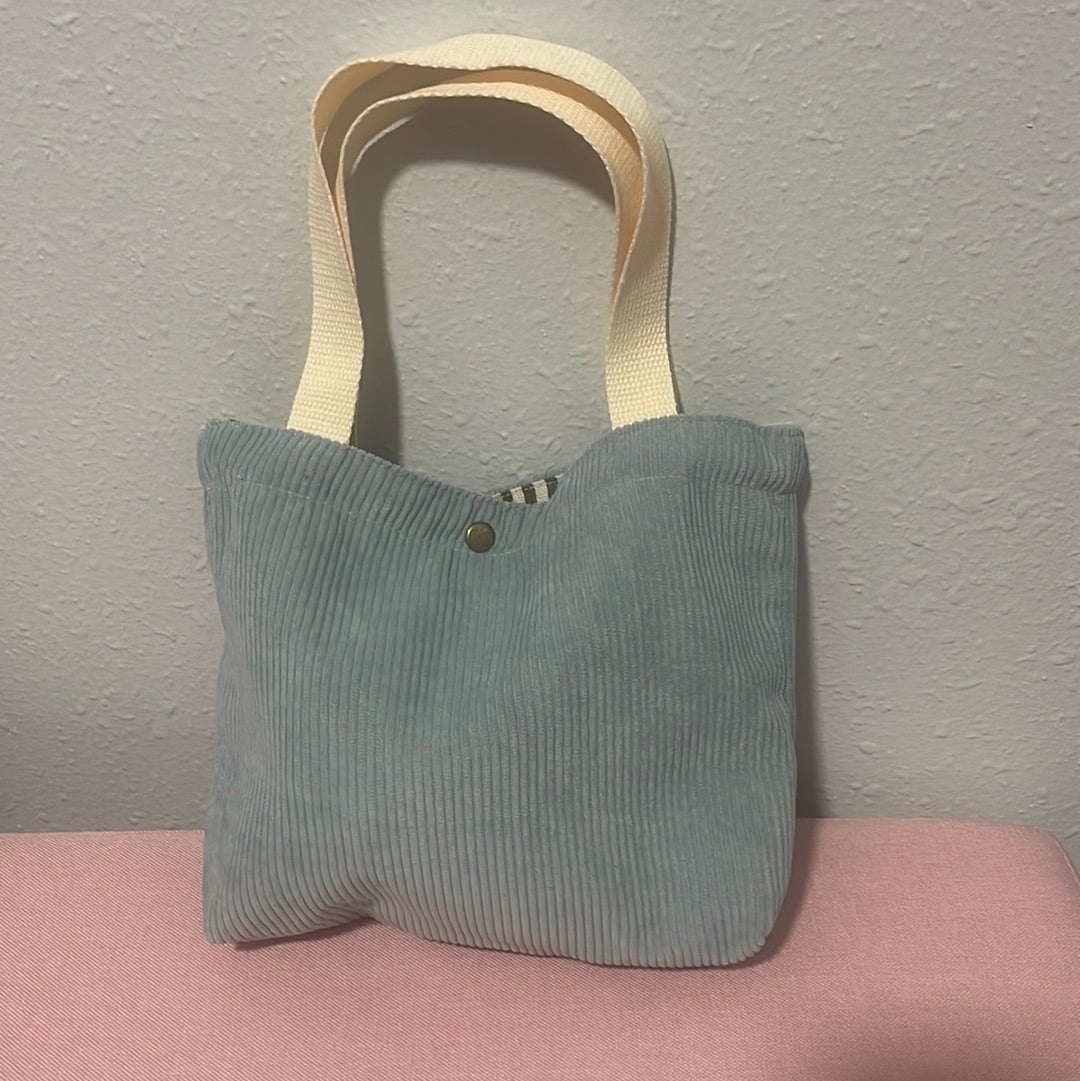 Small corduroy tote-(various colors)